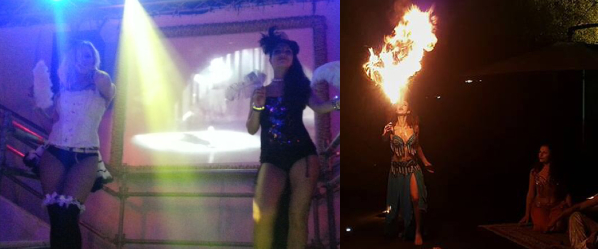 Burlesque firebreathers